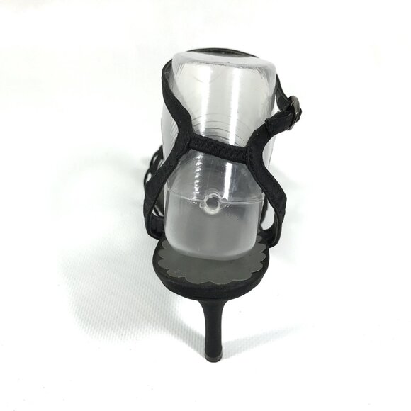 💕SALE Jacqueline Ferrar Black Satin Heels 8.5 - Picture 3 of 13